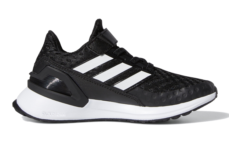 Детские кроссовки adidas Rapidarun (черно-белые) — Чёрный / белый — фото 4