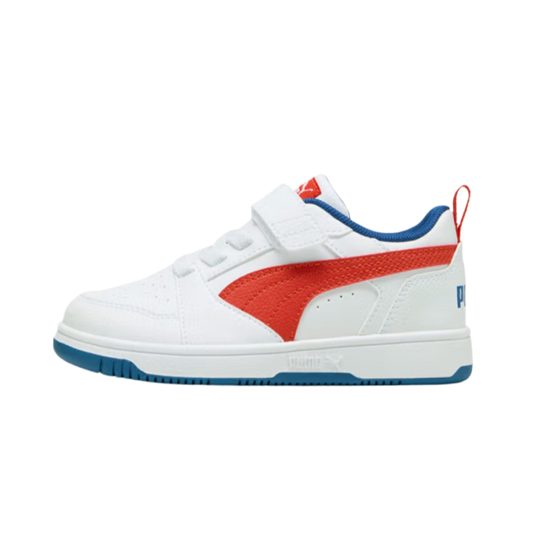 Детские кеды PUMA Rebound V6 Lo AC+ PS (бело-розовый)