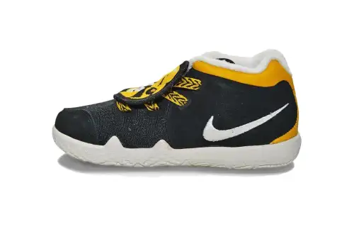 Nike Kyrie 4 LB Little Tiger Middle-top Basketball Shoes Black and Yellow Infants