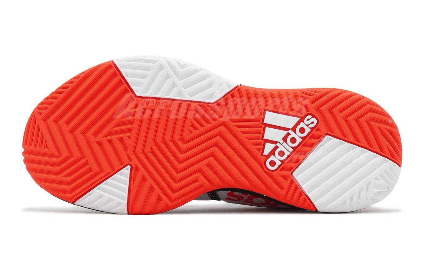 Детские кроссовки adidas OwnTheGame 2.0 (бело-оранжевые) — фото 7