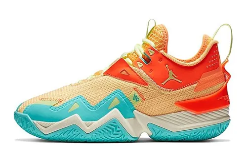 Jordan One Take 1 Westbrook One Take Synthetic Leather Low top Basketball Shoes Atomic Orange Unisex
