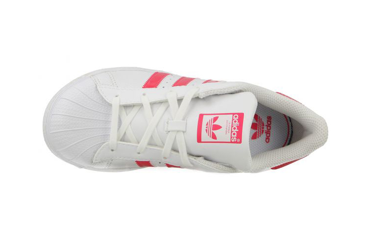 Кеды adidas Superstar (бело-розовые) — фото 3