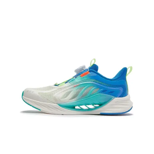Xtep Hydrogen Wind 8.0 Scientific Foot Protection Mesh Breathable Gas Test Physical Examination Low-top Running Shoes Sail White Prussian Blue Youth