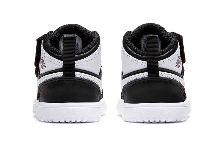 Кроссовки Jordan Air Jordan 1 Mid Alt (черно-бело-розовые) — Чёрный / белый / розовый — фото 6