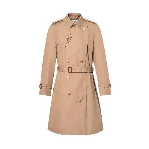 GUCCI Coats Men's Khaki Lapel Moderate Straight Fit