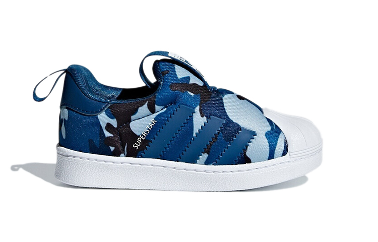 Детские кеды adidas originals Superstar 360 I (сине-черные) — фото 2