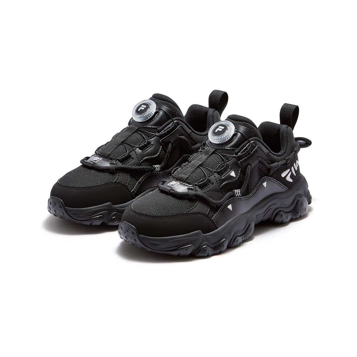 Детские кроссовки Fila KIDSHeritage-FHT Fluid 5/5 (серые) — 阴霞紫/奶白 黑/太空银 黑/铁锈灰 福克斯顿灰蓝/月岩灰 — фото 8