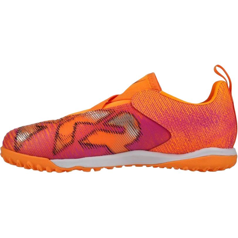 Детские бутсы PUMA PUMAFUTURE 8 MATCH Laceless + Mid TT (оранжевые) — Оранжевый — фото 2