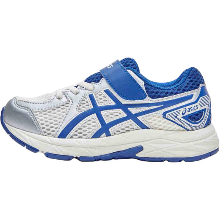Детские кроссовки ASICS Contend Jog PS (бело-синие)