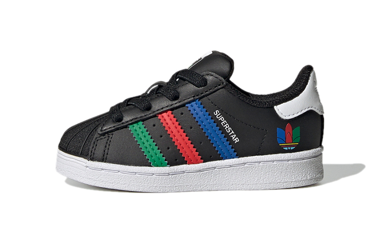 Детские кеды adidas originals SUPERSTAR El I (черные)