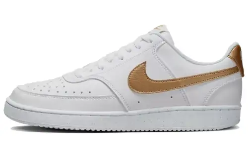 Nike Women's Court Vision Low Next Nature 'White Metallic Gold'