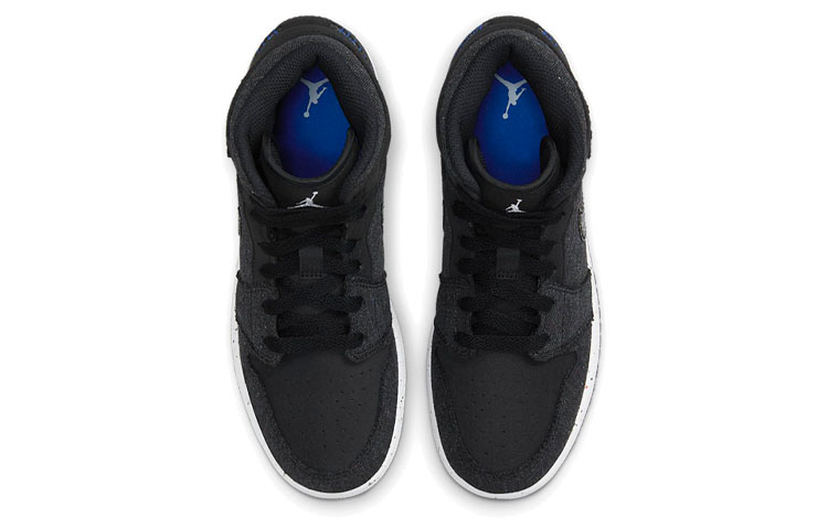 Кеды Jordan JordanAir Jordan 1 Mid "Crater" LogoGS (черно-синий) — фото 4