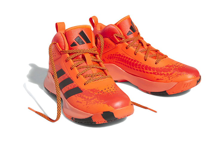 Детские кроссовки adidas Cross Em Up 5 (оранжево-черные) — Оранжевый / чёрный — фото 4