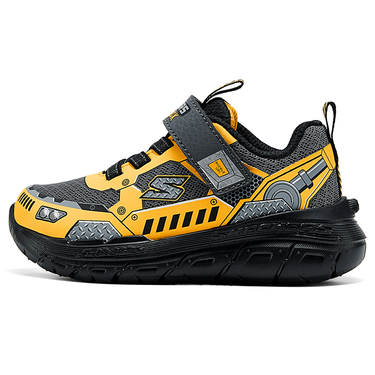 Детские кроссовки Skechers (серо-желтые)
