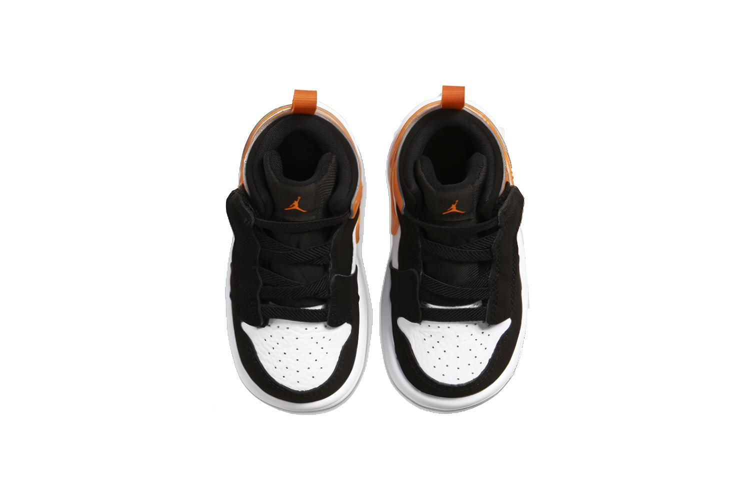 Детские кроссовки Jordan Air Jordan 1 MID ALT (оранжево-белый) — Оранжевыйбелый — фото 4