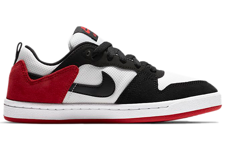 Кеды Nike NikeSB Alleyoop GS (черно-бело-красные) — фото 2