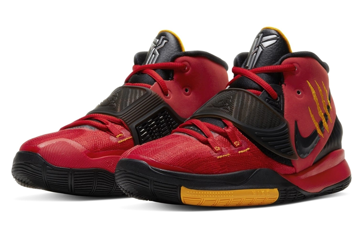 Баскетбольные кроссовки Nike NikeKyrie 6 "Bruce Lee" (черно-красный) — фото 5