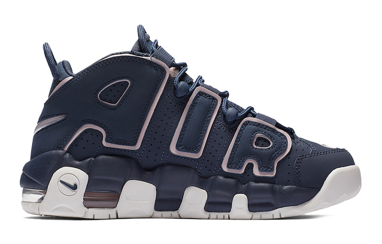 Кеды Nike Air More Uptempo Thunder Blue (черно-синие) — фото 4