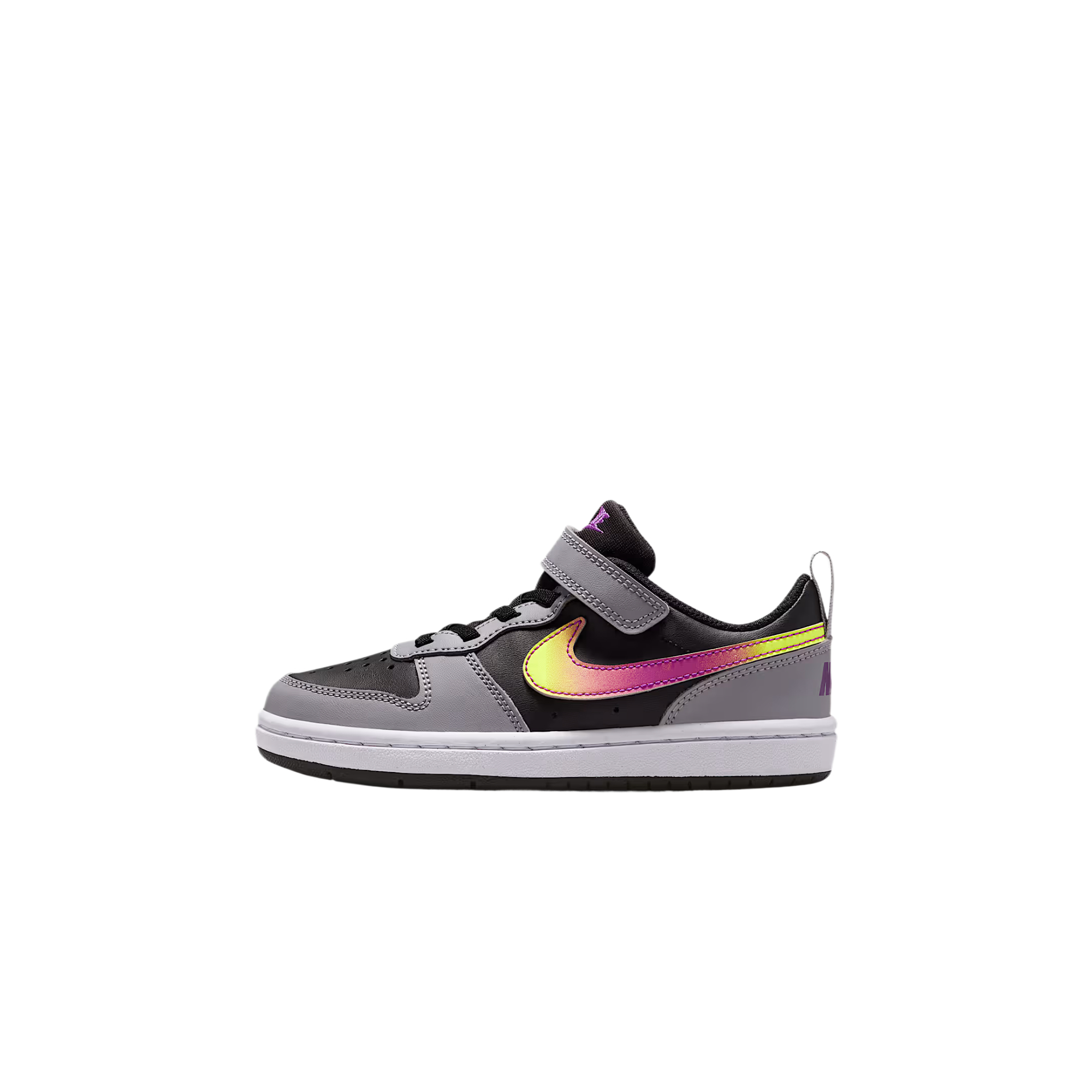 Детские кеды Nike Court Borough (черно-серые)