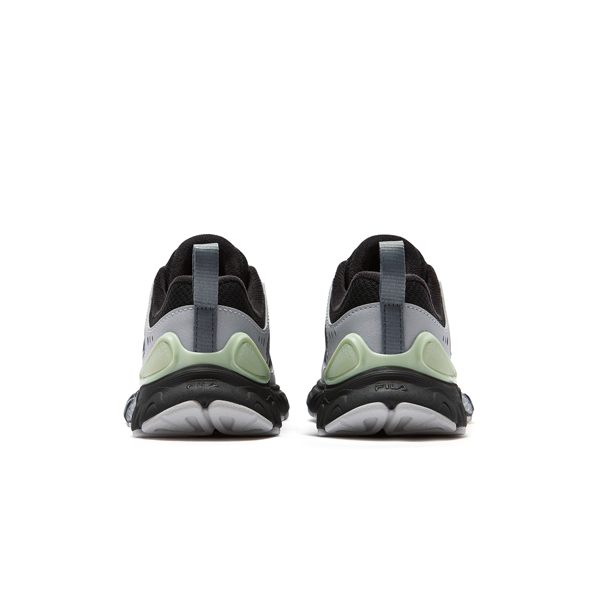 Детские кроссовки Fila KIDS Heritage-FHT BUGLE NORTH (черно-серебристые) — фото 5