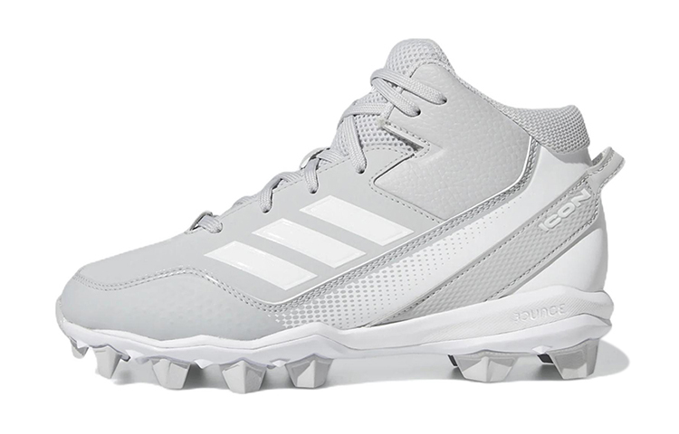 Adidas Icon 7 Mid Md Cleats K wear-resistant children's training shoes gray children's style