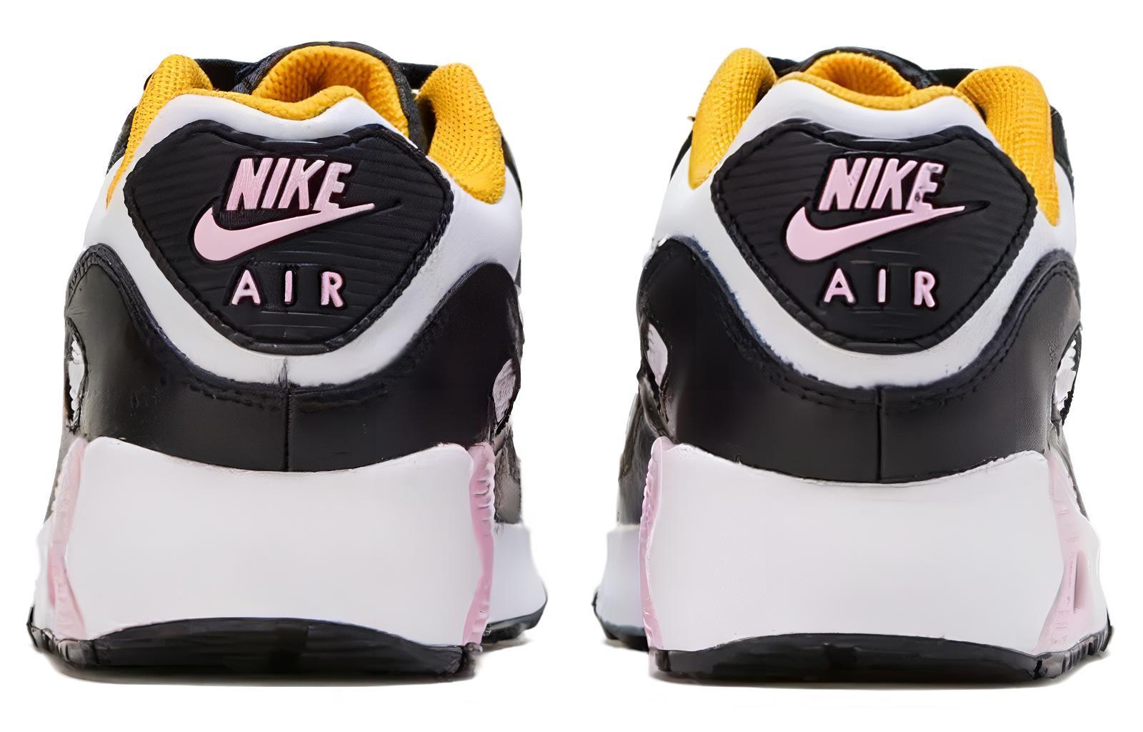 Кроссовки Nike NikeAir Max 90 LTR (GS) (черно-бело-розовые) — Чёрныйбелыйрозовый — фото 4