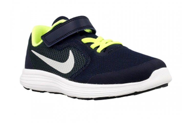 Детские кроссовки Nike REVOLUTION 3 (сине-белый) — Синий / белый — фото 3