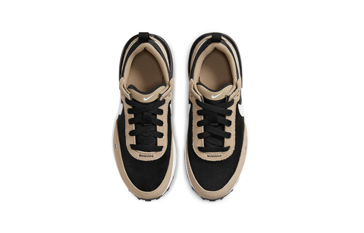 Детские кроссовки Nike Waffle One (черные) — 黑/卡其/黑/帆白 — фото 6