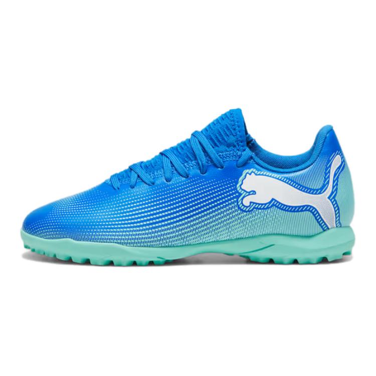 Детские бутсы PUMA FUTURE 7 PLAY (сине-зеленые)