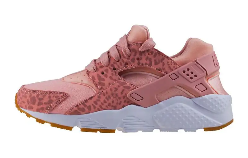 Nike Huarache Run Slip Resistant Abrasion Resistant Low top Running Shoes Pink Unisex
