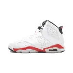 Jordan Air Jordan 6 Rings High top Basketball Shoes White Red Unisex