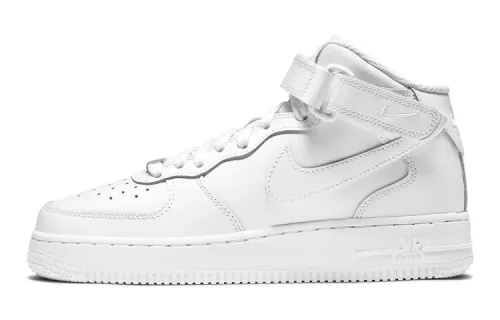 Nike Air Force 1 Mid LE Triple White GS