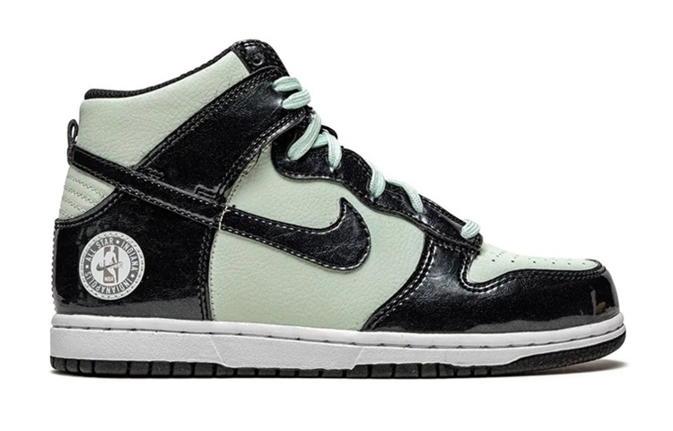 Детские кроссовки Nike Dunk Barely Green (мятно-зеленые) — фото 4