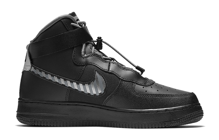 Кеды Nike NikeAir Force 1 LV8 HZ GS (черный) — фото 2