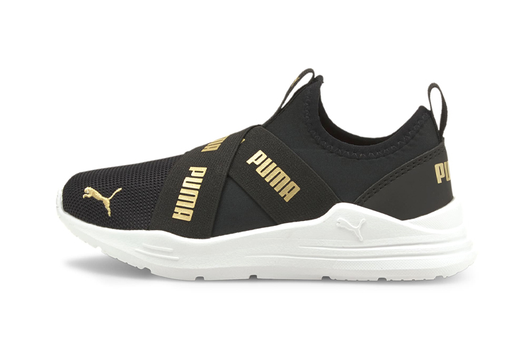 Детские кроссовки PUMA PUMA Wired Run (черный / золотой)