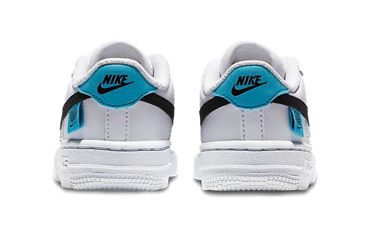 Кроссовки Nike Air Force 1 Worldwide (белыйчерныйсиний) — Белыйчёрныйсиний — фото 7