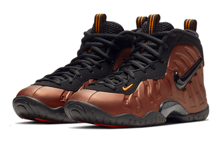 Кроссовки Nike Foamposite Pro Color Shift (коричнево-черные) — фото 5