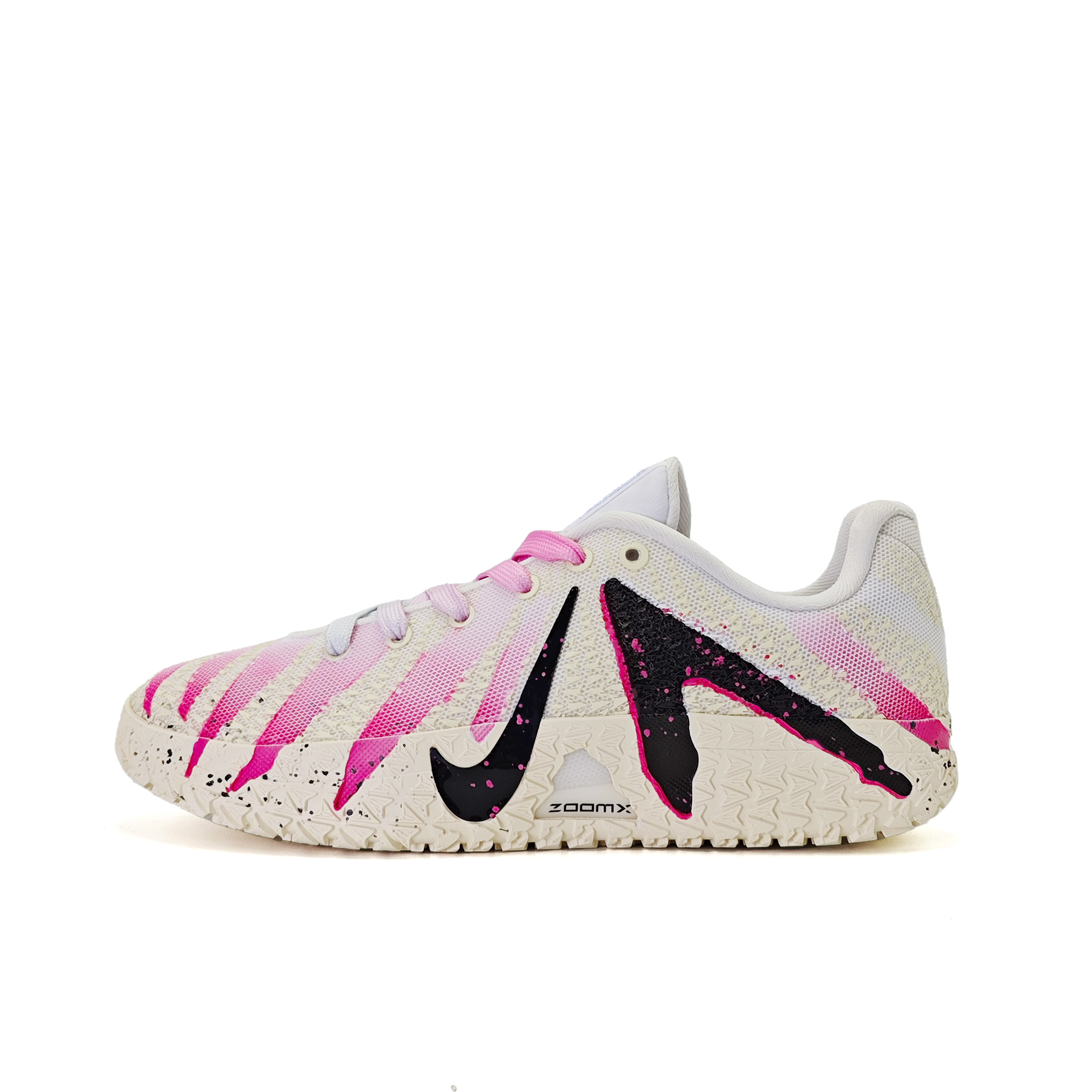 Nike, synthesized fashionable trend comfortable wear-resistant breathable low basketball white children's sneakers, custom-made