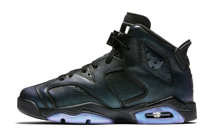 Jordan Air Jordan 6 Retro All Star 2017 Chameleon All-Star GS High Top Basketball Shoes Black Unisex