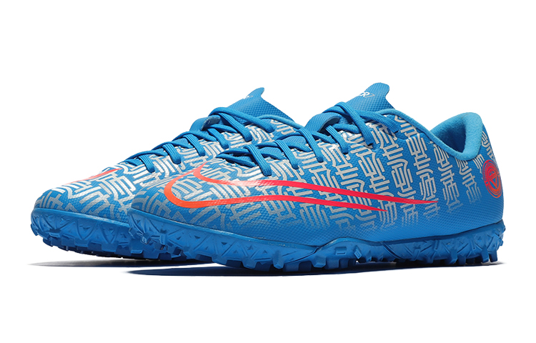Детские бутсы Nike Mercurial Vapor 13 Academy CR7 TF (сине-красные) — фото 4