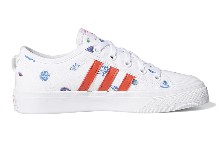 Кеды adidas originals Nizza (бело-оранжевый) — Белый / оранжевый — фото 4