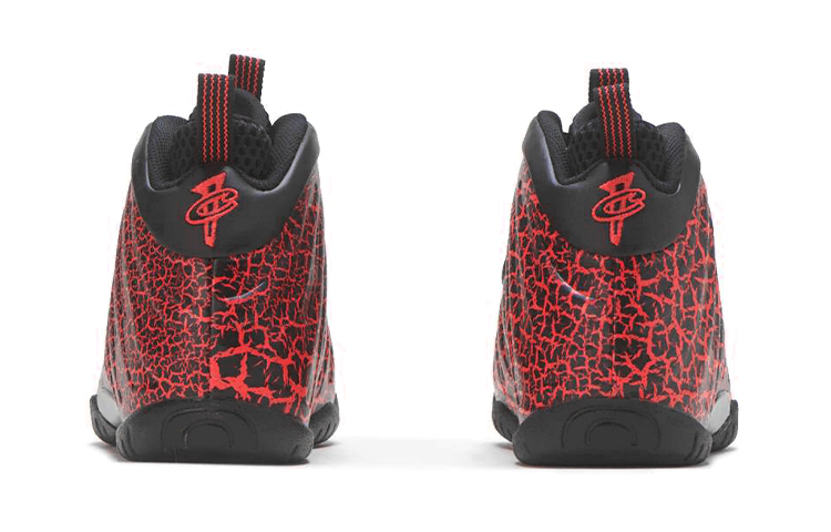 Детские кроссовки Nike Foamposite One (бордовые) — фото 5