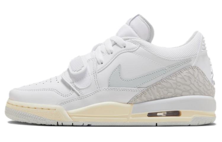 Jordan Legacy 312 Low Leather Sporty Comfort Anti-Slip Shoes Low Top Children's Basketball Shoes Silver