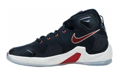 Nike Lebron 13 Mid top Basketball Shoes Blue Red Unisex