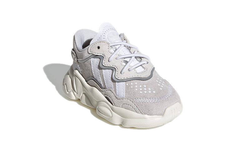 Детские кроссовки adidas Ozweego (серые) — Серый / белый — фото 5
