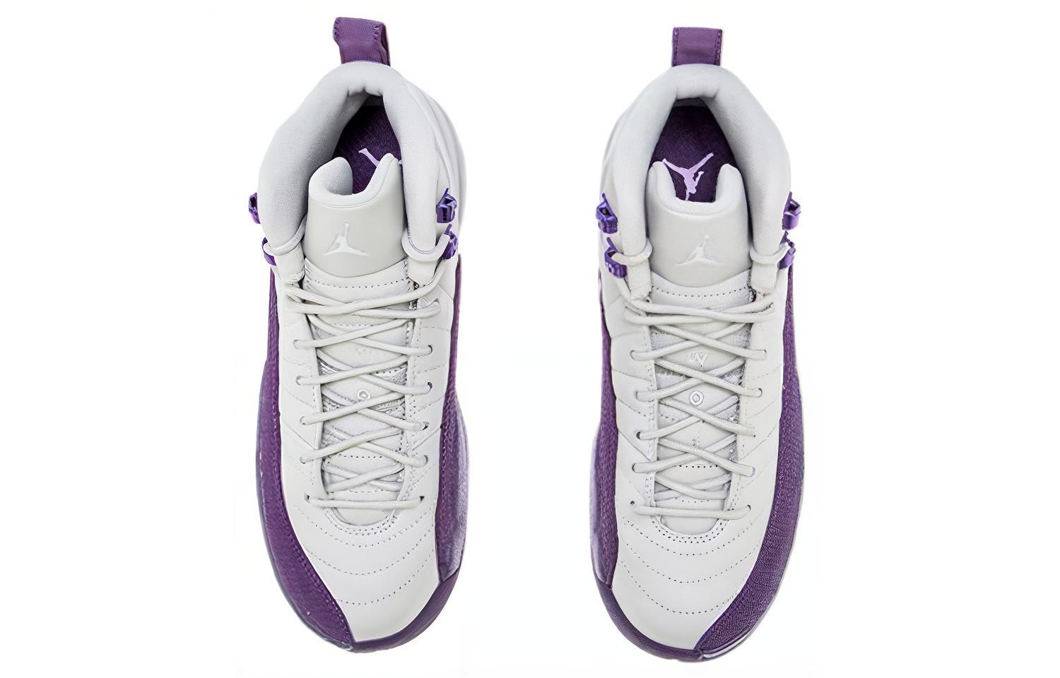 Высокие кроссовки Jordan JordanAir Jordan 12 (фиолетовый / белый) — фото 7