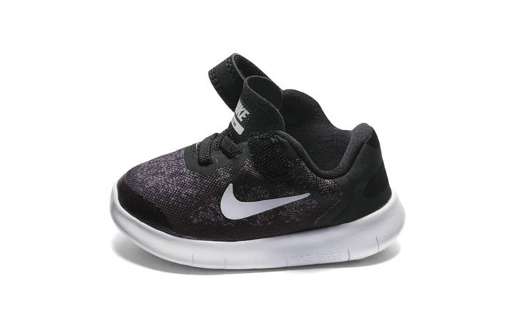 Детские кроссовки Nike Free RN (черные) — Чёрный — фото 4