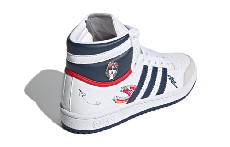 Кеды adidas Originals Top Ten (бело-синий) — фото 6