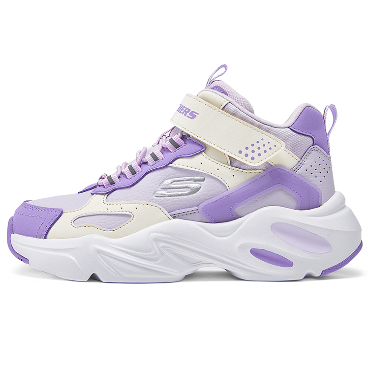 Кроссовки Skechers Girls (бело-фиолетовые)