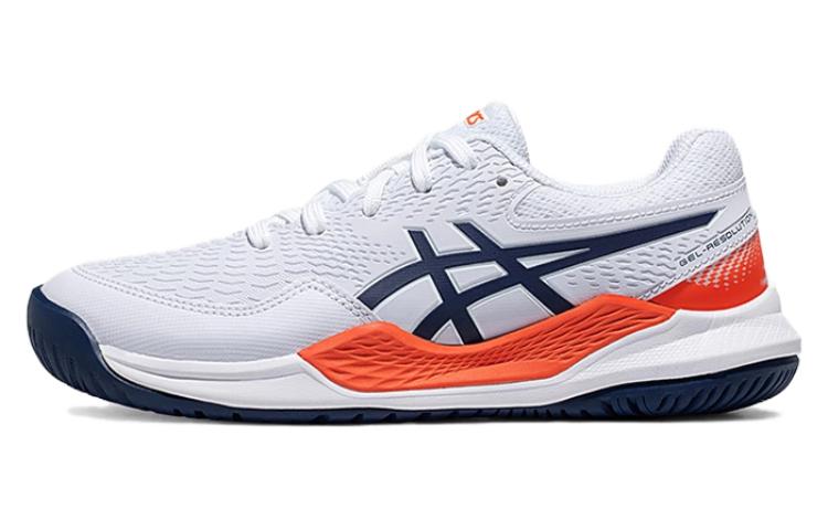 Детские кроссовки ASICS Gel-Resolution 9 GS (бело-синие)